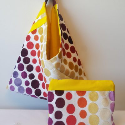 Origami réversible jaune
