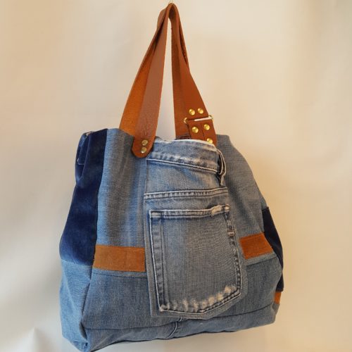 SAC CUIR JEAN VACHE