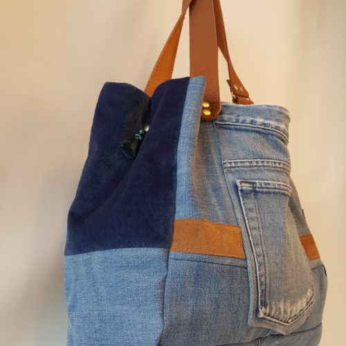 SAC CUIR JEAN VACHE