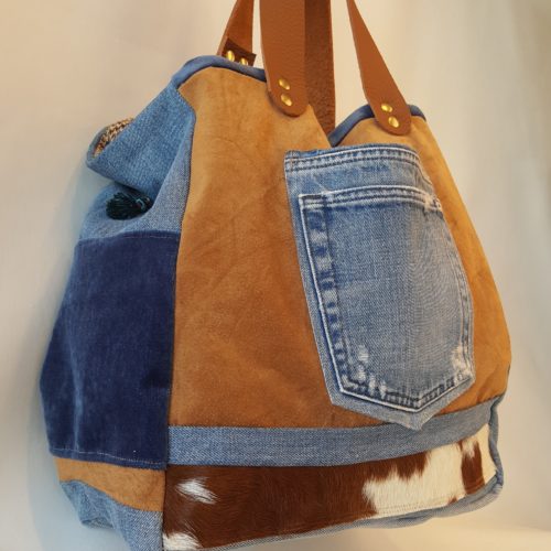 SAC CUIR JEAN VACHE