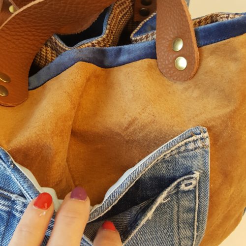 SAC CUIR JEAN VACHE