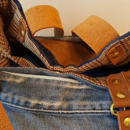 SAC CUIR JEAN VACHE