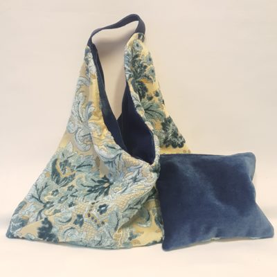 sac origami réversible bleu glacier