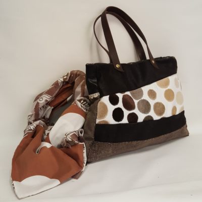 DUO CUIR VELOURS café