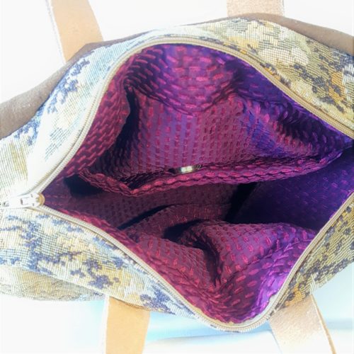sac capsule tapisserie ancienne